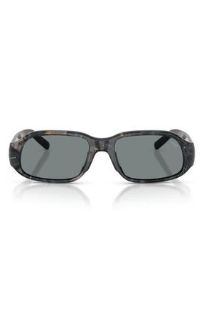 Diesel 55mm Oval Sunglasses in Brown/Grey Havana /Grey at Nordstrom