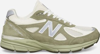New Balance Made in USA 990v4 Sneakers Olive Leaf / Permafrost / Light Olive