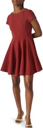 Steve Madden Nili Fit & Flare Minidress in Russet Brown at Nordstrom Rack, Size 14