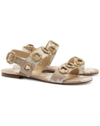 Larroude Milan Raffia Sandal