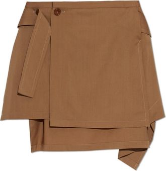 Vivienne Westwood Meghan Rok - Dames - Korte rokken - Bruin - M - Polyester - Rokken
