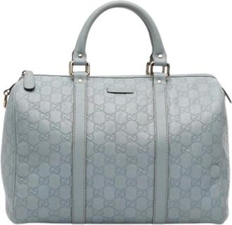 Gucci Pre-owned Handbags, female, Blue, Size: ONE SIZE Pre-owned The Joy Boston Bag