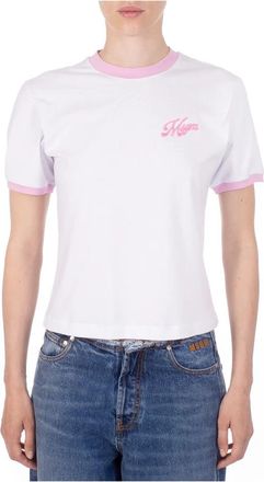 Msgm T-Shirt - Dames - T-shirts - Wit - L - Tops