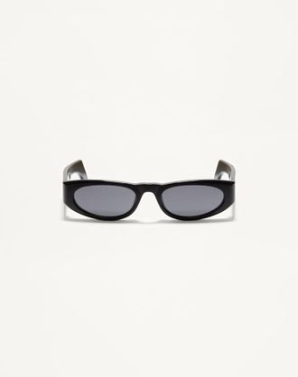 Valentino Geometric Acetate Frames unisex BLACK/GREY 53