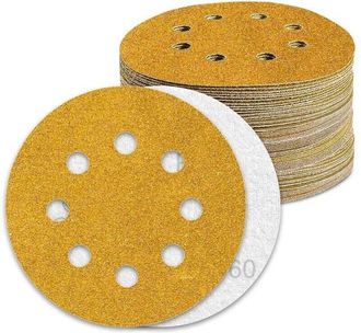 OEM Disco De Lijado - 125 Mm - Grano P60 - Para Lijadora Orbital Aleatoria - 80 Unidades