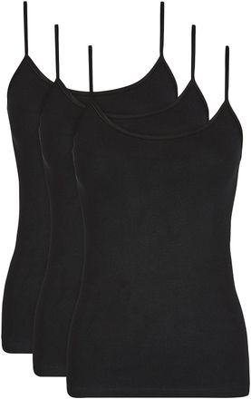 Nina Von C. Unterhemd NINA VON C. Daily, Damen, Gr. 38, N-Gr, schwarz, Obermaterial: 100% Baumwolle, unifarben, k&ouml;rpernah, tiefer Rundhals, Unterhemden Unterhemd,