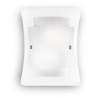 Ideal Lux Applique Moderna Triplo Vetro Bianco 2 Luci E27