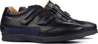 Masaltos Elevator Shoes with Invisible Insole, Height Increasing Shoes for Men. Be Taller 2.75 inches / 7 cm. Model Belcro Black 42