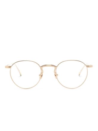 Matsuda M3140 oval-frame glasses - Gold