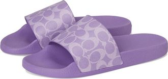 Coach Udele Slide Womens Shoes Iris : 5 M, Leather