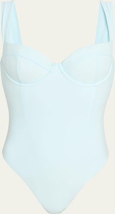 SIMKHAI Kyle Bustier One-Piece Swimsuit