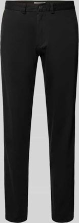 Jack & Jones Jack & Jones Relaxed Fit Chino mit G&uuml;rtelschlaufen Modell KANE in Black, Gr&ouml;&szlig;e 36/32