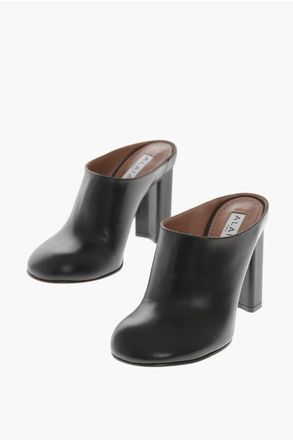 Alaia Mules in Pelle con Tacco Rivestito 10cm taglia 36