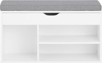 SoBuy Scarpiera da ingresso, Cassapanca,Portascarpe con cuscino,FSR45-HG