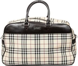 Burberry Borsa a quadri anni 2000 - Toni neutri