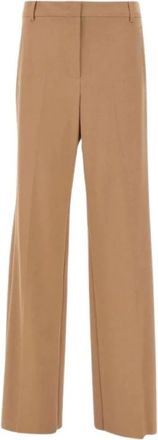 Marella Wijde Broek - Dames - Wijde Broeken - Bruin - L - Broeken