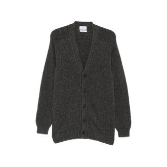 Scaglione Ribbed-knit V-neck Cardigan
