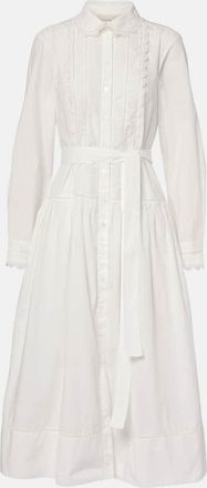Ulla Johnson Belted cotton shirt midi dress