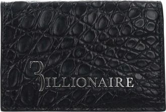 Billionaire Italian Couture Crocodile Mens Cardholder