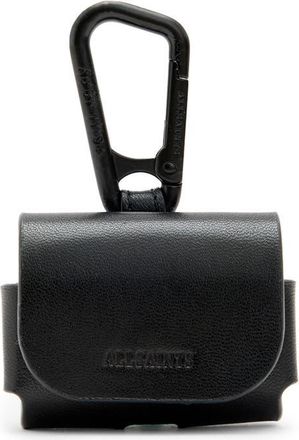 AllSaints Leather AirPods Case in Black at Nordstrom