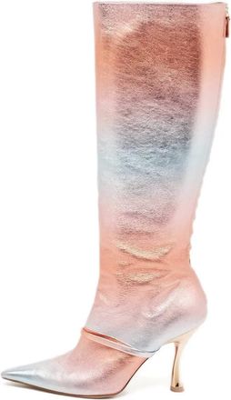 Malone Souliers Stivali al ginocchio Markle in pelle - Rosa