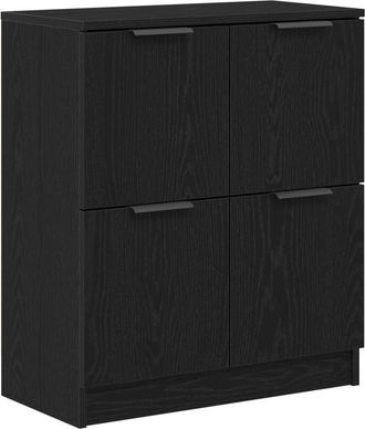 vidaXL Sideboard Black 60 x 30 x 70 cm Engineered wood Vidaxl