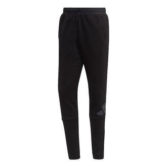 adidas Mens adidas Logo Pant Contrasting Colors Large Logo Sports Pants/Trousers/Joggers Black HI1182