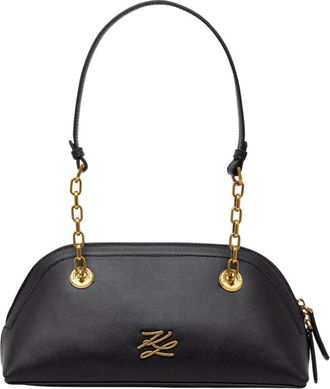 Karl Lagerfeld K Autograph Baguette Tas - Dames - Schoudertassen - Zwart - ONE Size - Leer - Tassen