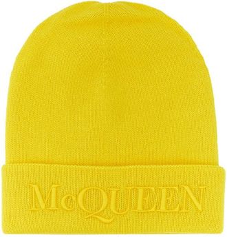 Alexander McQueen Hat With Logo-Uomo