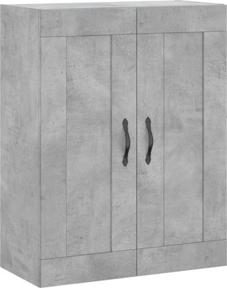vidaXL Vidaxl - Armario De Pared Madera Ingenier&iacute;a Gris Hormig&oacute;n 69,5x34x90 Cm