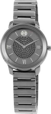 Movado Trend Quartz Crystal Grey Dial Ladies Watch 3600636