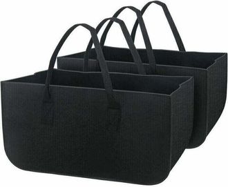 OEM Bolsa Para Le&ntilde;a De Chimenea De 2 Piezas, Bolsa Para Le&ntilde;a, Bolsa De Fieltro Para Le&ntilde;a, Cesta De Almacenamiento Plegable De Gran Capacidad, Bolsa De Com