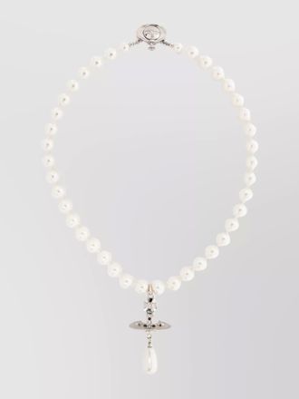 Vivienne Westwood necklace drop crystal pearl pendant