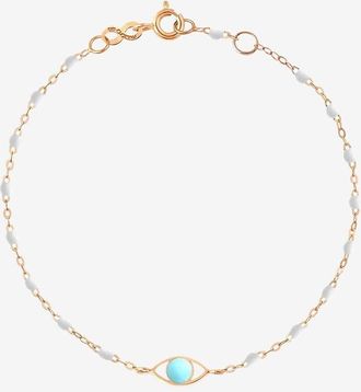 Gigi Clozeau Armband aus Ros&eacute;gold une Harz Classique Gigi Eye Blanc