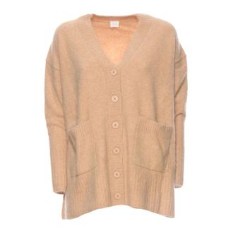C.T. Plage Cardigans, female, Beige, Size: 2XS Soft Knit Cardigan Light Orange