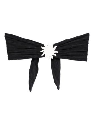 Cala de la Cruz Maple bikini top - women - Polyester/Elastane/Polyamide/Elastane - M - Black