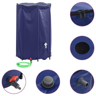 vidaXL Dep&oacute;sito De Agua Plegable Con Grifo Pvc 1000 L Vidaxl