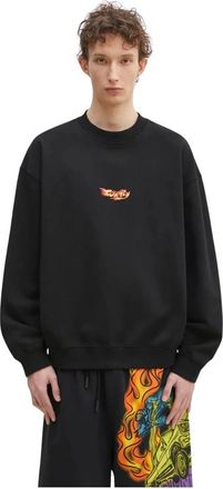 Marcelo Burlon Hombre, Sudaderas, Negro, Talla: L