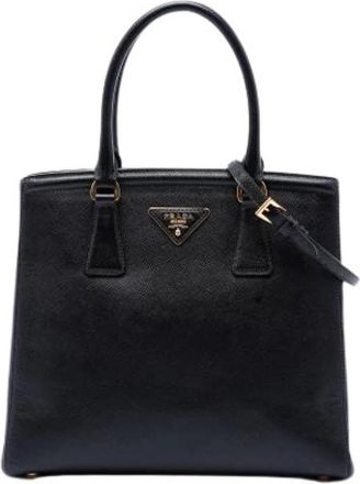 Prada Pre-owned Vintage Satchel - Dames - Vintage Shopper - Zwart - ONE Size - Leer - Vintage