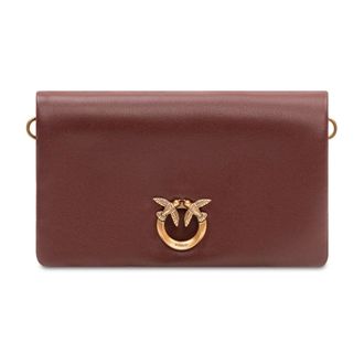 Pinko Cross Body Bags, female, Brown, Size: ONE SIZE Click Soft Horizontal