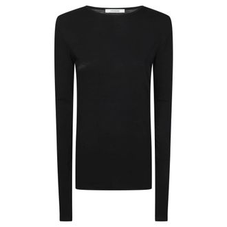 Entire studios Long Sleeve Tops, female, Black, Size: XS T-Shirt Long Sleeve