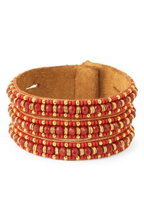 Deepa Gurnani Inana Bracelet in Red at Nordstrom
