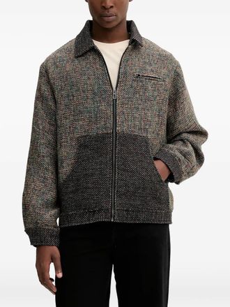 Desigual textured zip jacket - Marrone