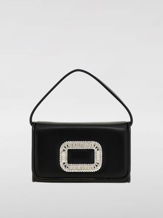 トートバッグ ROGER VIVIER Men Bags RBWAOGJ0300YDR B999 Black Viv' Choc Large Bag in leather Black Woman