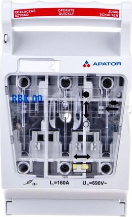 OEM Interruptor Seccionador Con Fusible 160a Rbk 00 V /v-terminal 4-95mm2/ 63-823333-131