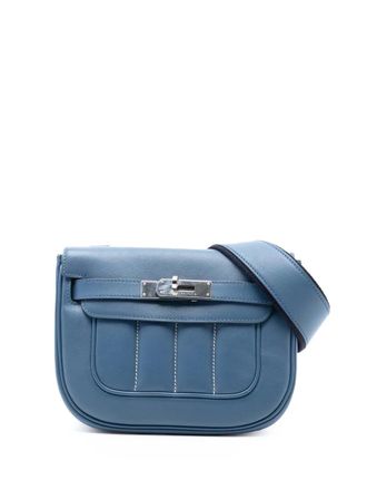 Herm&egrave;s 2016 Swift Berline 28 crossbody bag - women - Calf Leather - One Size - Blue
