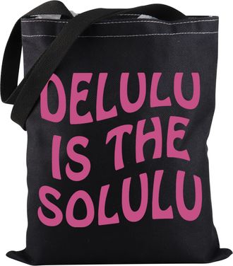 Generic Delulu Life Tote Bag Delulu Is The Solulu Tote Bag Delulu Meme Gift (THE SOLULU tote)