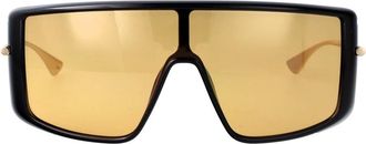 Alexander McQueen Am0524S Zonnebril - unisex - Accessoires - Zwart - Maat: ONE Size