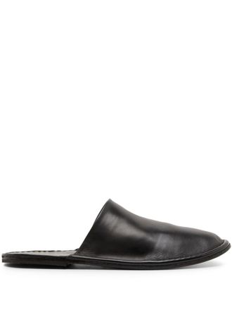 Marsèll Filo round-toe leather slippers - Black