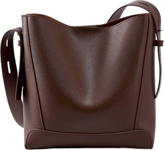 Generic Compatible For Shopper Shoulder Bag Commuter Large Bucket Handbag Simple Women Tote(Coffee)